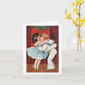 Ein glückliches Weihnachten (1905) Karte (Gelbe Blume)