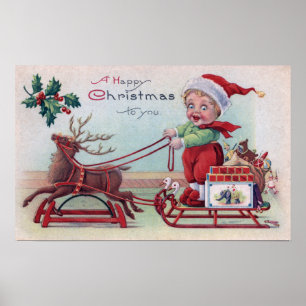 Ein glückliches Weihnachten zu YouBoy auf einem Poster