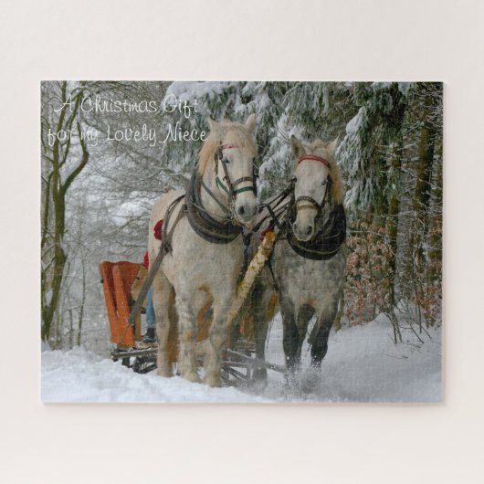 Ein glückliches Weihnachtsgeschenk für mein Nichte Puzzle (Horizontal)