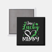 Ein Glücks-Kindermädchen St Patricks Day Irisches Magnet (Vorderseite/Rückseite)