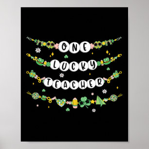 Ein Glücks-Lehrer-Armband St. Patrick's Day Irisch Poster