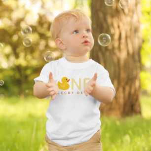 Ein Glücksenten-Shirt zum ersten Geburtstag Baby T-shirt
