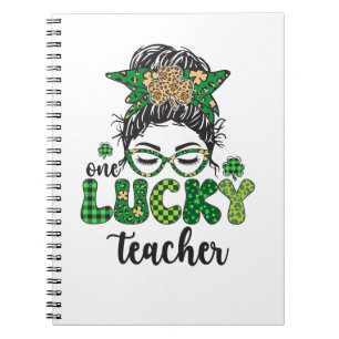 Ein Glückslehrer - St. Patrick's Day  Notizblock