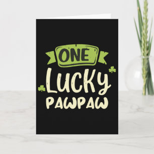 Ein Glückspapaw St. Patrick's Day Lustig passend Karte