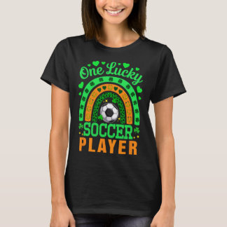 Ein Glückspatrick's Day Fußballspieler passendes P T-Shirt