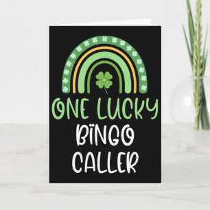 Ein Glückspilz Bingo-Anrufer St. Patrick's Day Lus Karte