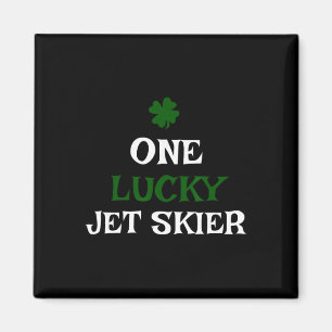 Ein Glückspilz Jet Skier St Patrick's Day Irish Je Magnet