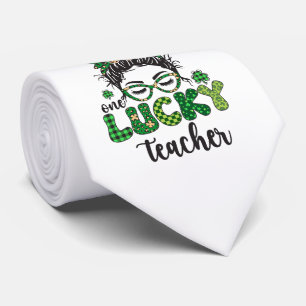 Ein Glückspilz-Lehrer - St. Patrick's Day Krawatte