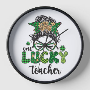 Ein Glückspilz-Lehrer - St. Patrick's Day Uhr