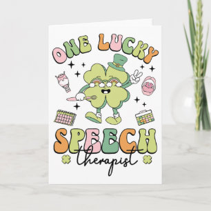 Ein Glückspilz Logopäde St Patricks Day Sprachther Karte