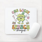 Ein Glückspilz Logopäde St Patricks Day Sprachther Mousepad (Mit Mouse)