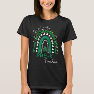 Ein Glückspilz Pre-K-Lehrer St. Patrick's Day 2023 T-Shirt