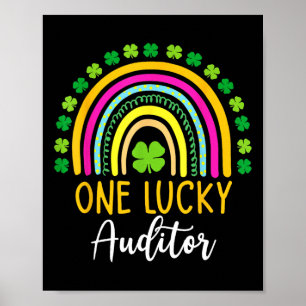 Ein Glückspilz-Revisor St. Patrick Tag Shamrocks Poster