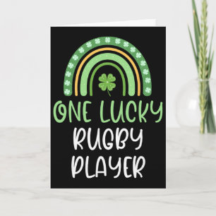 Ein Glückspilz Rugby-Spieler St. Patrick's Day Lus Karte