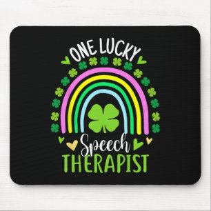 Ein Glückspilz Sprachtherapeut Regenbogen St Patri Mousepad