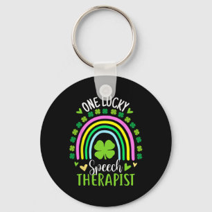 Ein Glückspilz Sprachtherapeut Regenbogen St Patri Schlüsselanhänger