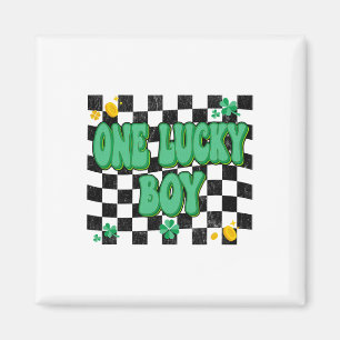 Ein Glückspilz St. Patricks Tag Groovy Irischer Sh Magnet