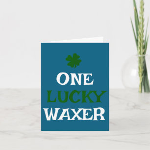 Ein Glückspilz Wachser St. Patricks Tag lustig iri Karte