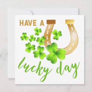 Ein Glückstag // Kleeblatt St Patrick's Day Karte