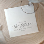 Ein Glückwunsch an die zukünftige Hochzeitsfeier o Serviette