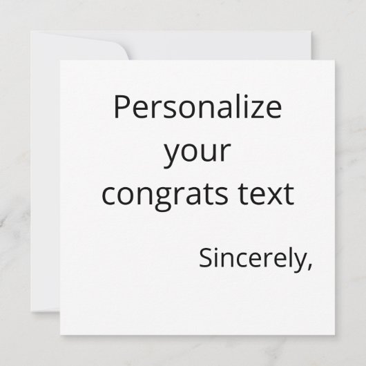 Ein Glückwunsch für ihn mustache Karte (Rückseite)