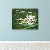 Ein Glühen in den Gartenkanälen Leinwanddruck (Insitu (Holzboden))