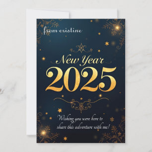 "Ein glühendes neues Jahr 2025 Einladung