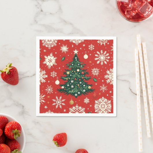 Ein glühendes Weihnachten Serviette (Beispiel)