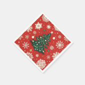 Ein glühendes Weihnachten Serviette (Ecke)