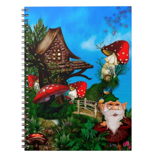 Ein Gnome für meine Garden Fantasy Art Notizblock (Vorderseite)