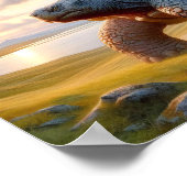 Ein Gnome-Krieger, der seine Tortoise befehligt Poster (Ecke)