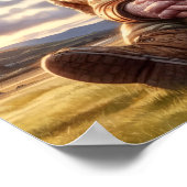 Ein Gnome-Krieger mit seinem Drachen Poster (Ecke)