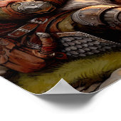 Ein Gnome-Krieger-Posing für die Kamera Poster (Ecke)