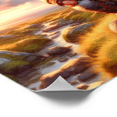 Ein Gnome-Krieger-Posing für die Kamera Poster (Ecke)