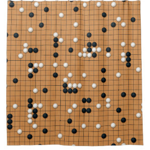Ein Go-Spiel Duschvorhang