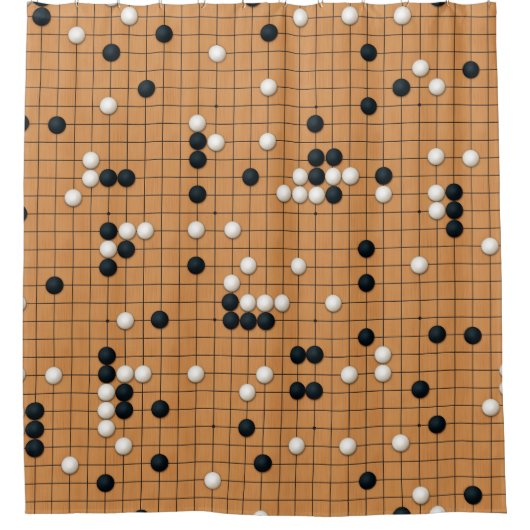 Ein Go-Spiel Duschvorhang (Vorderseite)