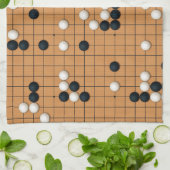 Ein Go-Spiel Geschirrtuch (Gefaltet)