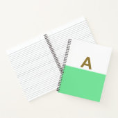 Ein Gold-ErstNotebook Notizblock (Innenseite)