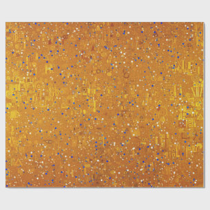 Ein Gold Klimt Inspiriert Geschenkpapier