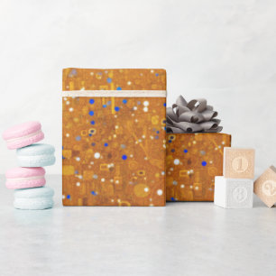Ein Gold Klimt Inspiriert Geschenkpapier