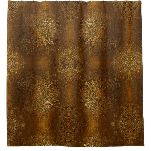 Ein goldähnlicher Schildeffekt Duschvorhang (Vorderseite)