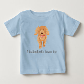Ein Goldendoodle Liebe mich Baby-Shirt Baby T-shirt
