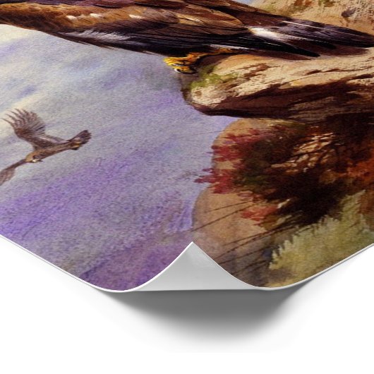 Ein goldener Adler Poster (Ecke)