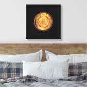 Ein goldener Dollar schwarzer Hintergrund 1853 Leinwanddruck (Insitu (Schlafzimmer))