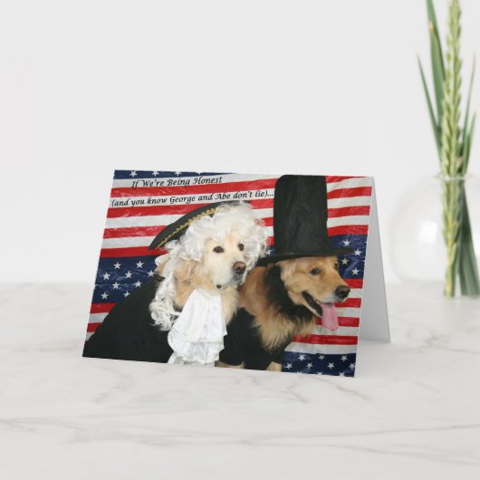 Ein goldener Geburtstag des Präsidenten Karte (Vorderseite)