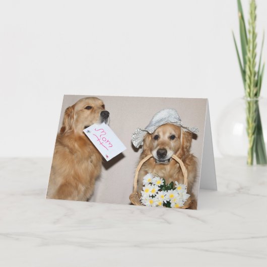 Ein goldener Muttertag Karte (Vorderseite)