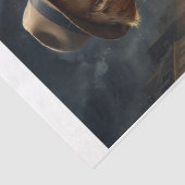 Ein Goldener Retriever als Detektiv in Paris Seidenpapier (Detail)