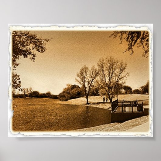 Ein goldener Tag im Park Poster (Vorne)
