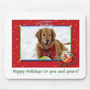 Ein goldener Weihnachtsgruß Mousepad