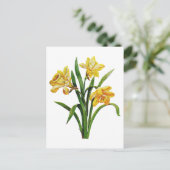 Ein goldener Wirt bestickter Affodien Postkarte (Stehend Vorderseite)